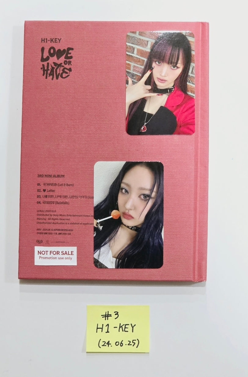 H1-Key "Love or Hate", Kwon Eunbi "Sabotage", Candy Shop "Girls Don't Dry" - Hand Autographed(Signed) Promo Album [24.6.25] - HALLYUSUPERSTORE