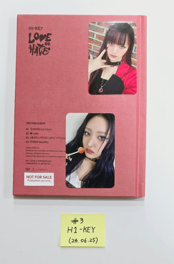 H1-Key "Love or Hate", Kwon Eunbi "Sabotage", Candy Shop "Girls Don't Dry" - Hand Autographed(Signed) Promo Album [24.6.25]