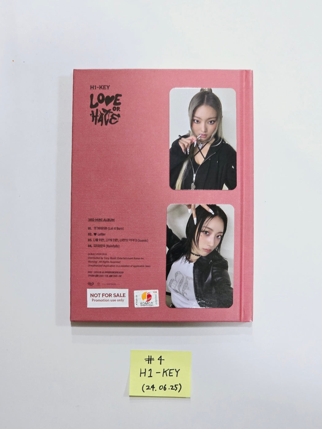 H1-Key "Love or Hate", Kwon Eunbi "Sabotage", Candy Shop "Girls Don't Dry" - Hand Autographed(Signed) Promo Album [24.6.25] - HALLYUSUPERSTORE