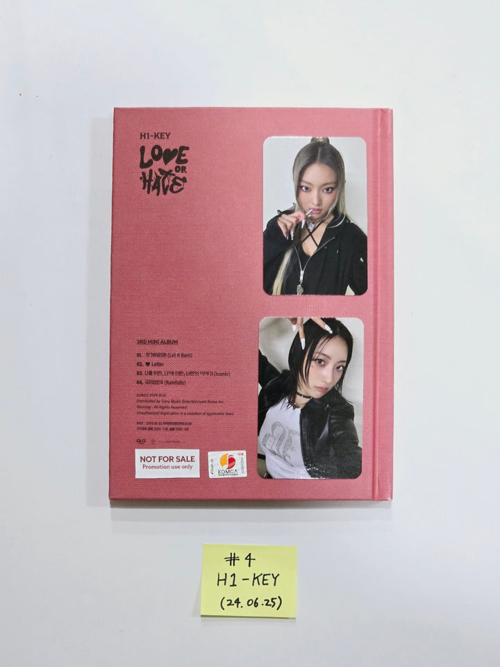 H1-Key "Love or Hate", Kwon Eunbi "Sabotage", Candy Shop "Girls Don't Dry" - Hand Autographed(Signed) Promo Album [24.6.25]