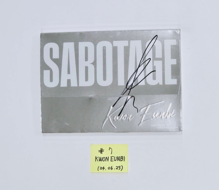 H1-Key "Love or Hate", Kwon Eunbi "Sabotage", Candy Shop "Girls Don't Dry" - Hand Autographed(Signed) Promo Album [24.6.25]