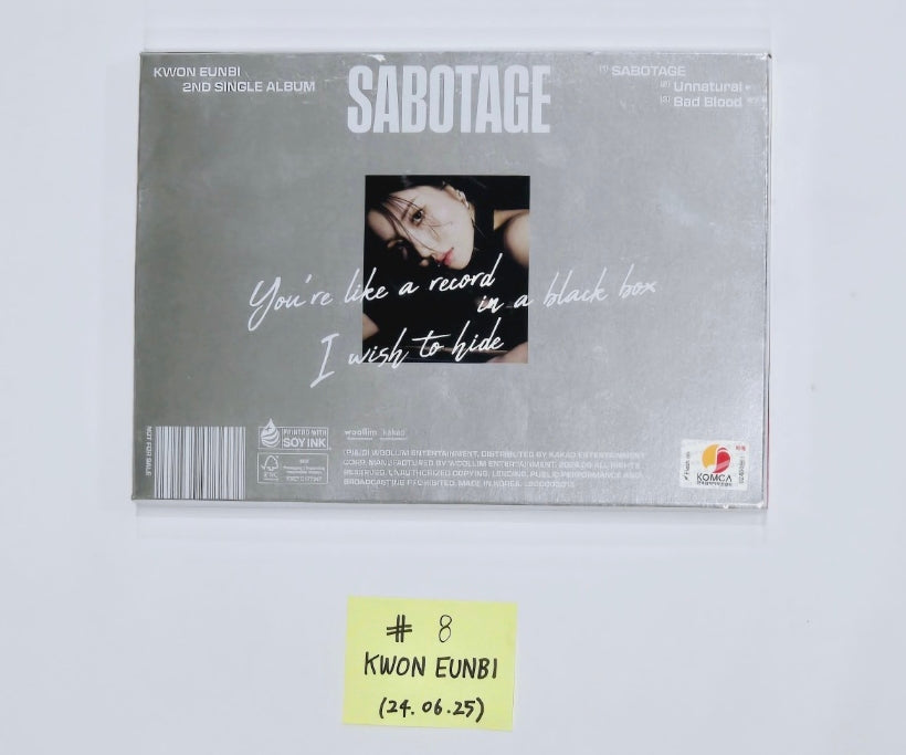 H1-Key "Love or Hate", Kwon Eunbi "Sabotage", Candy Shop "Girls Don't Dry" - Hand Autographed(Signed) Promo Album [24.6.25]