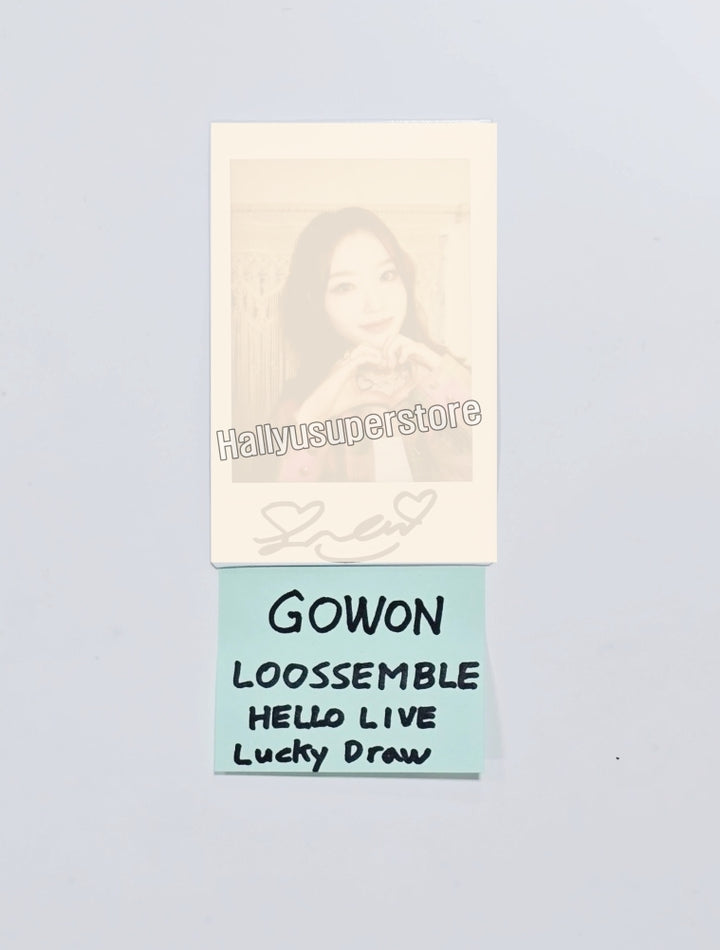 Gowon (of Loossemble) "One of a Kind" - Hand Autographed(Signed) Polaroid [24.06.27] - HALLYUSUPERSTORE