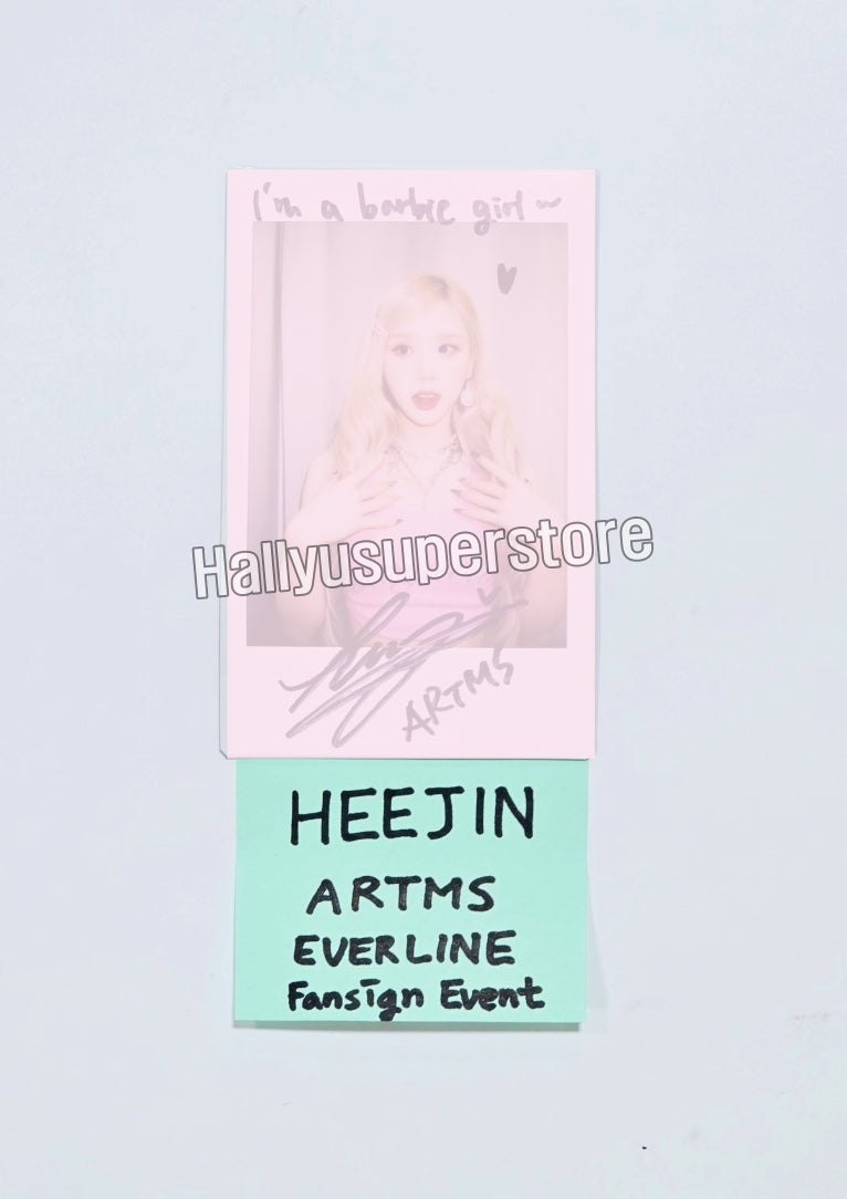 HeeJin (of Artms) "DALL" - Hand Autographed(Signed) Polaroid [24.06.27] - HALLYUSUPERSTORE