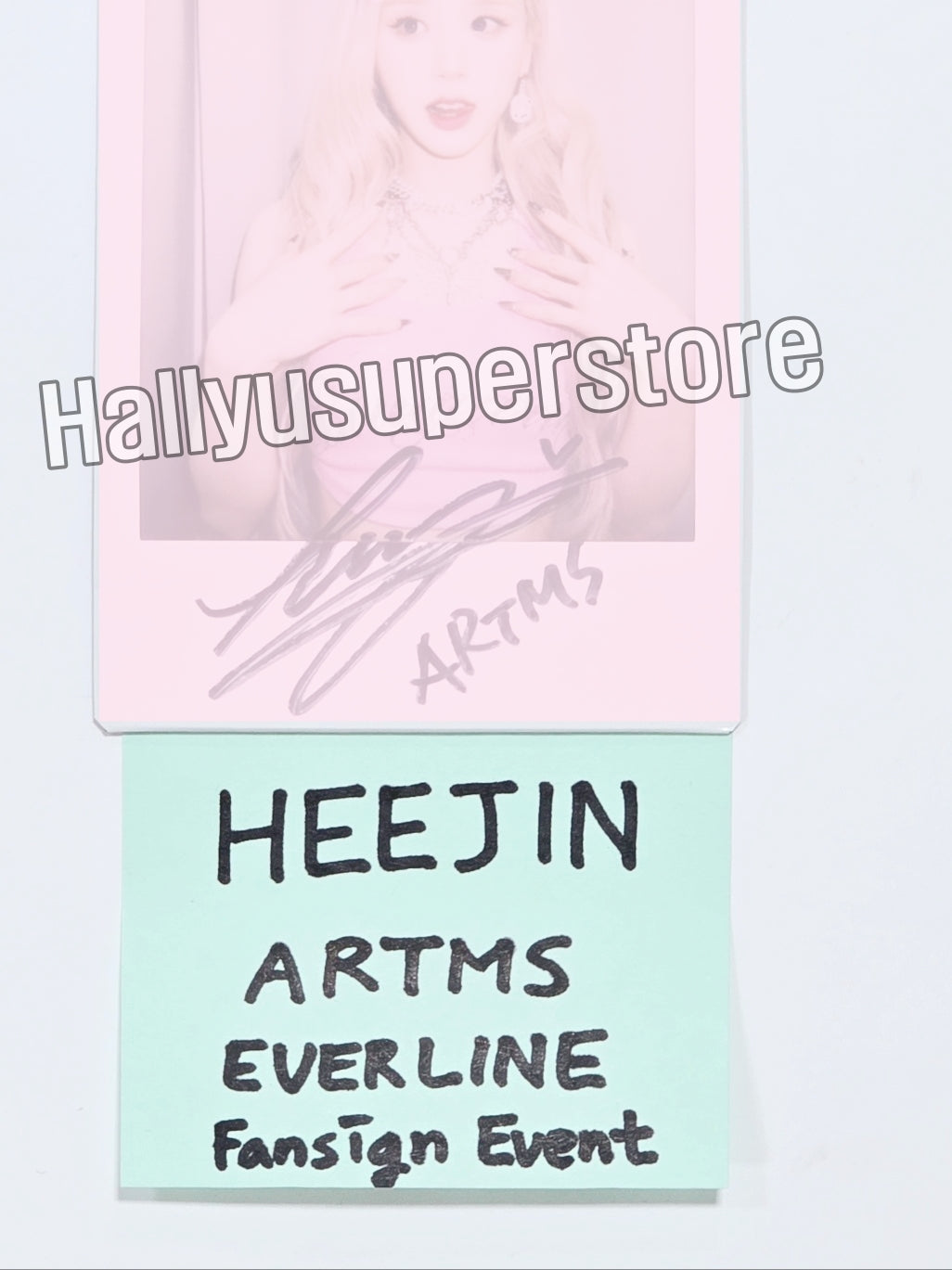 HeeJin (of Artms) "DALL" - Hand Autographed(Signed) Polaroid [24.06.27] - HALLYUSUPERSTORE