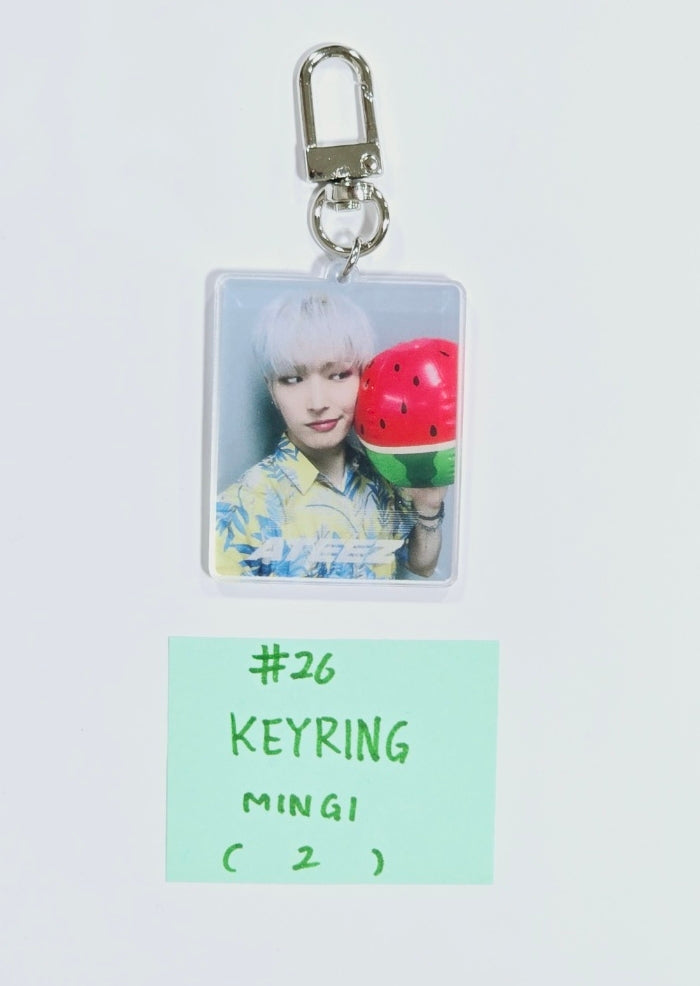 Ateez "GOLDEN HOUR : Part.1" - Everline Lucky Draw Event Photocard, Keyring [24.6.27] - HALLYUSUPERSTORE