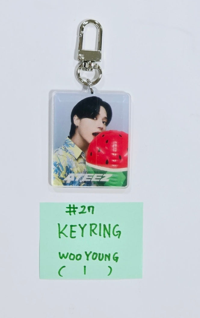 Ateez "GOLDEN HOUR : Part.1" - Everline Lucky Draw Event Photocard, Keyring [24.6.27] - HALLYUSUPERSTORE