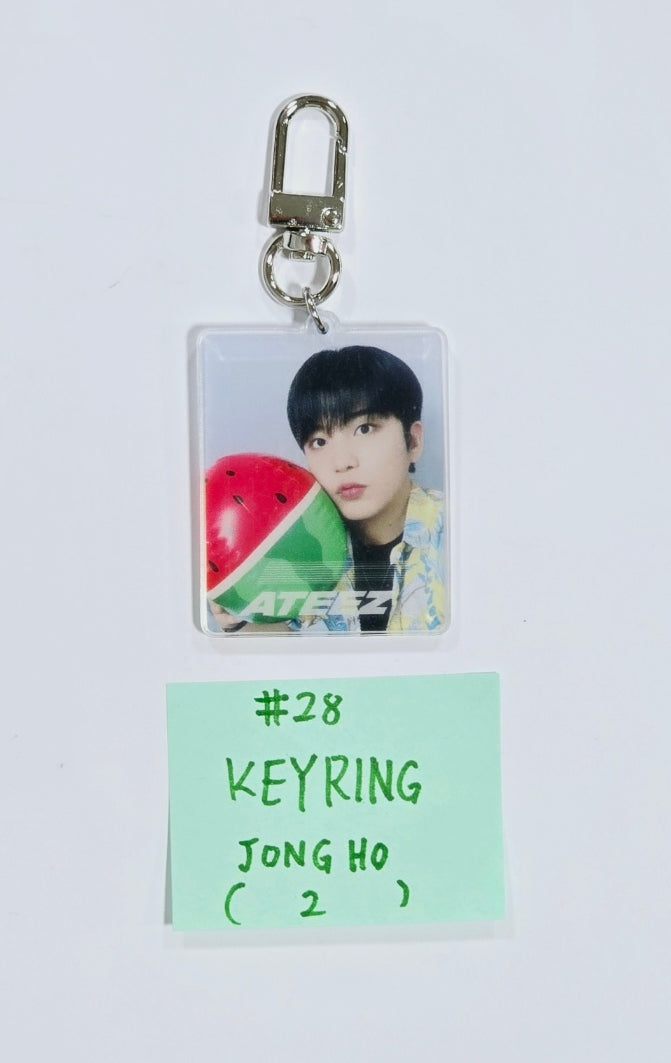 Ateez "GOLDEN HOUR : Part.1" - Everline Lucky Draw Event Photocard, Keyring [24.6.27] - HALLYUSUPERSTORE