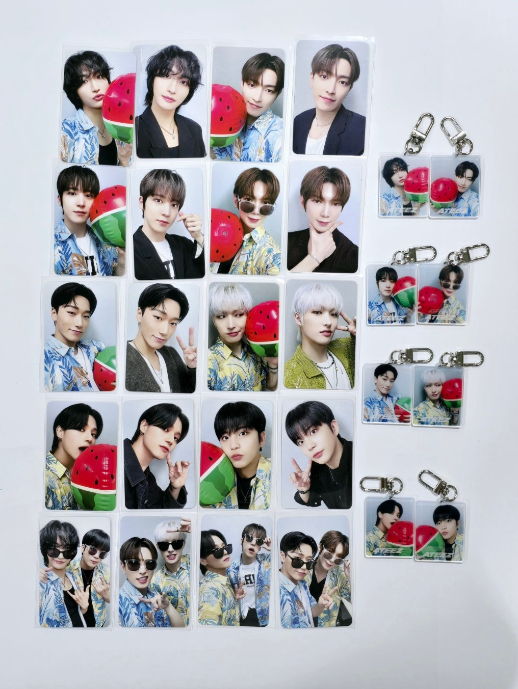 Ateez "GOLDEN HOUR : Part.1" - Everline Lucky Draw Event Photocard, Keyring [24.6.27] - HALLYUSUPERSTORE