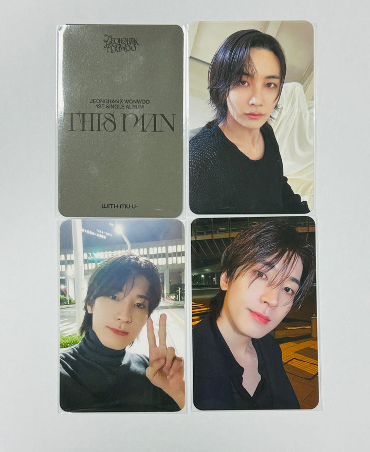 Jeonghan X Wonwoo (Of Seventeen) "This Man" - Withmuu Lucky Draw Event Photocard [24.7.2] - HALLYUSUPERSTORE