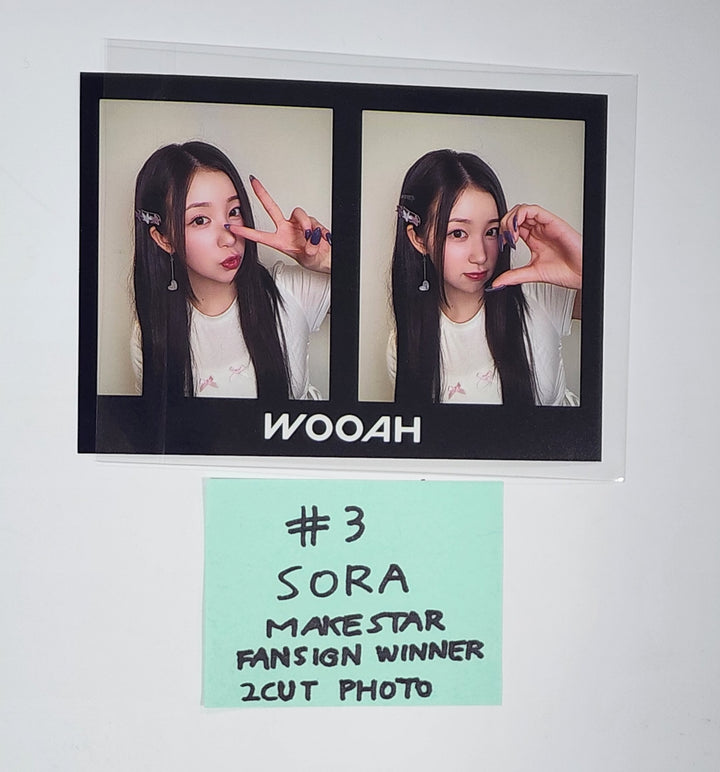 Wooah "Unframed" - Hand Autographed(Signed) Polaroid, Photocard 2 Cut Photo [24.7.3]