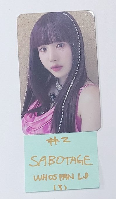 KWON EUNBI "SABOTAGE" - Whos Fan Lucky Draw Event Photocard [24.7.3] - HALLYUSUPERSTORE