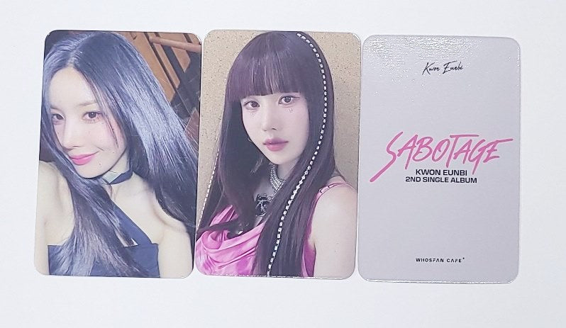 KWON EUNBI "SABOTAGE" - Whos Fan Lucky Draw Event Photocard [24.7.3] - HALLYUSUPERSTORE