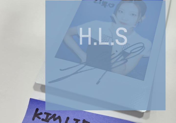 Kimlip (of Artms) "DALL" - Hand Autographed(Signed) Polaroid + 4 Cut Photo [24.7.4] - HALLYUSUPERSTORE