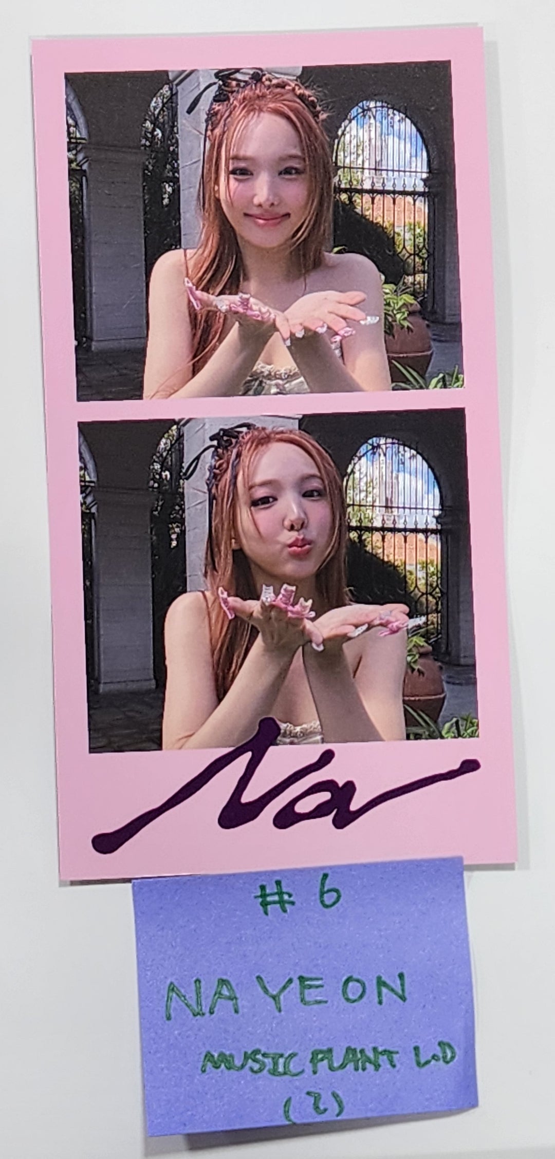 NAYEON (Of TWICE) "NA" - Music Plant Lucky Draw Event Photocard, 2 Cut Photo [24.7.4] - HALLYUSUPERSTORE