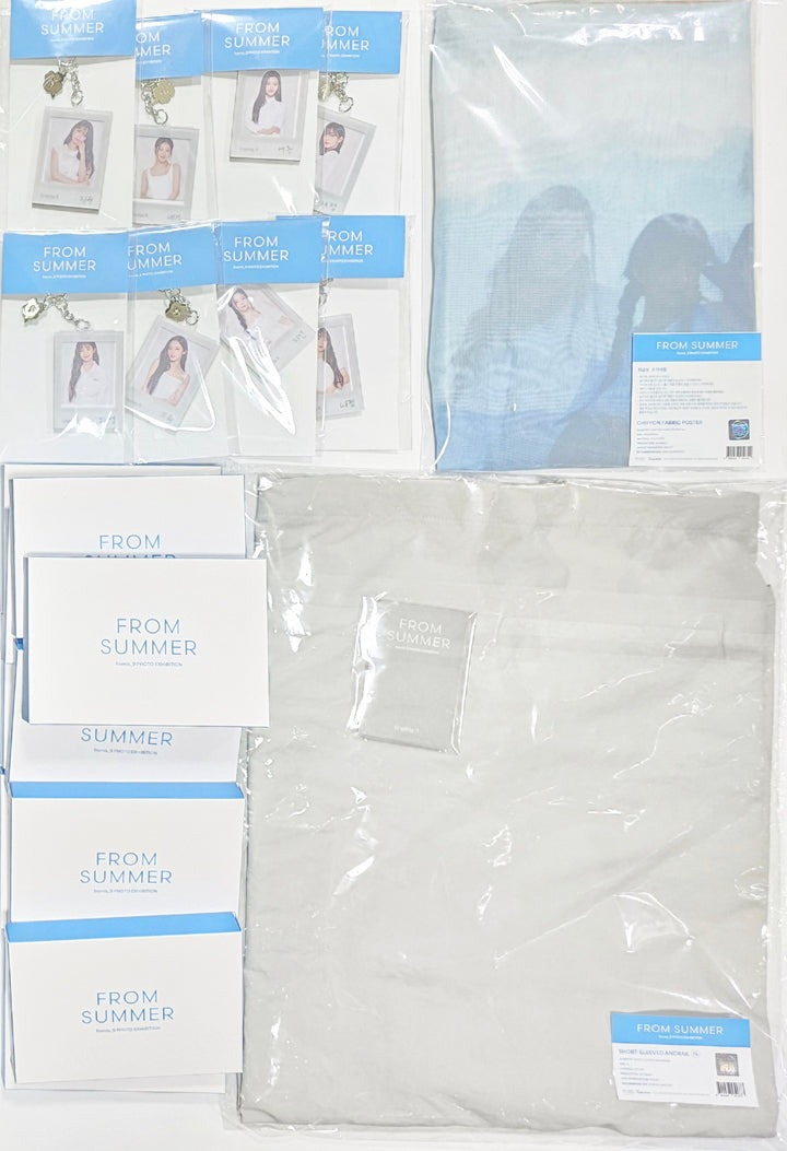 Fromis_9 "FROM SUMMER" Photo Exhibition - Official MD [Acrylic Photo Keyring, Photocard Deco Kit, Fabric Poster, Short-Sleeved ANORAK] [24.7.5] - HALLYUSUPERSTORE