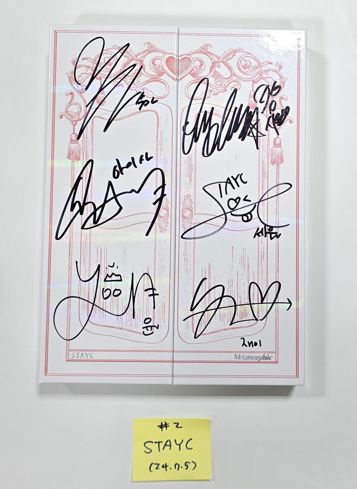 STAYC "Metamorphic"- Hand Autographed(Signed) Promo Album [24.7.5] - HALLYUSUPERSTORE