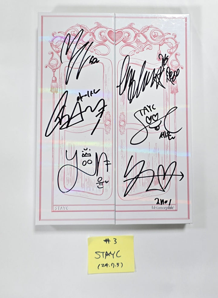 STAYC "Metamorphic"- Hand Autographed(Signed) Promo Album [24.7.5] - HALLYUSUPERSTORE