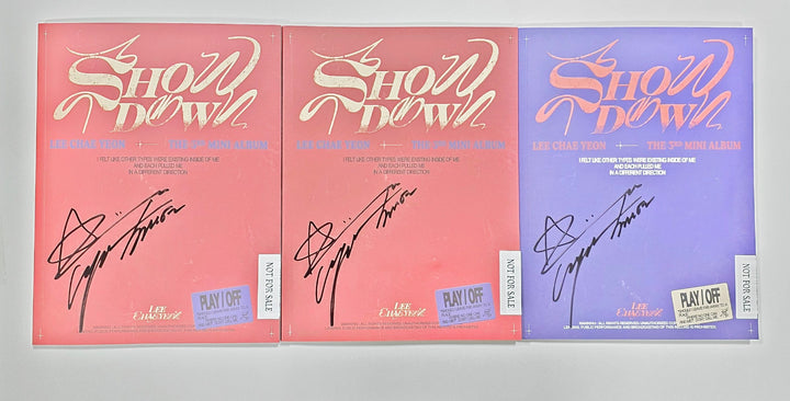 Lee Chae Yeon "SHOWDOWN" - Hand Autographed(Signed) Promo Album [24.7.5] - HALLYUSUPERSTORE