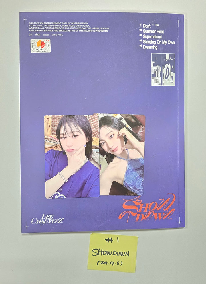 Lee Chae Yeon "SHOWDOWN" - Hand Autographed(Signed) Promo Album [24.7.5] - HALLYUSUPERSTORE