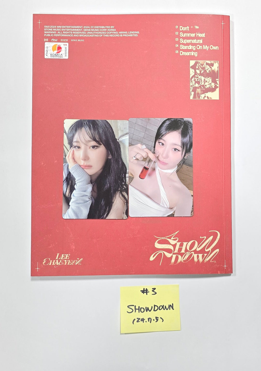 Lee Chae Yeon "SHOWDOWN" - Hand Autographed(Signed) Promo Album [24.7.5] - HALLYUSUPERSTORE