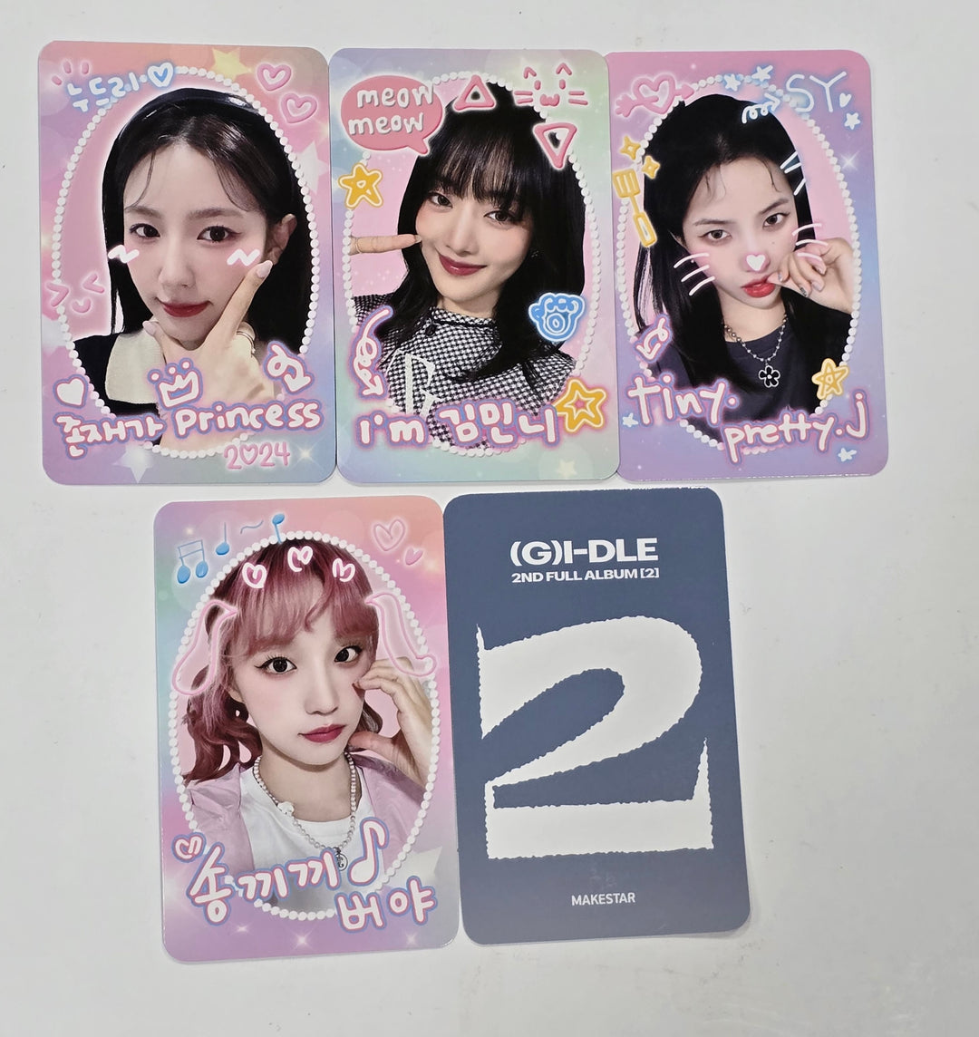 (g) I-DLE "2" 2nd Full Album - Makestar Fansign Event Photocard Round 9 [Pocaalbum Ver.] [24.7.8] - HALLYUSUPERSTORE