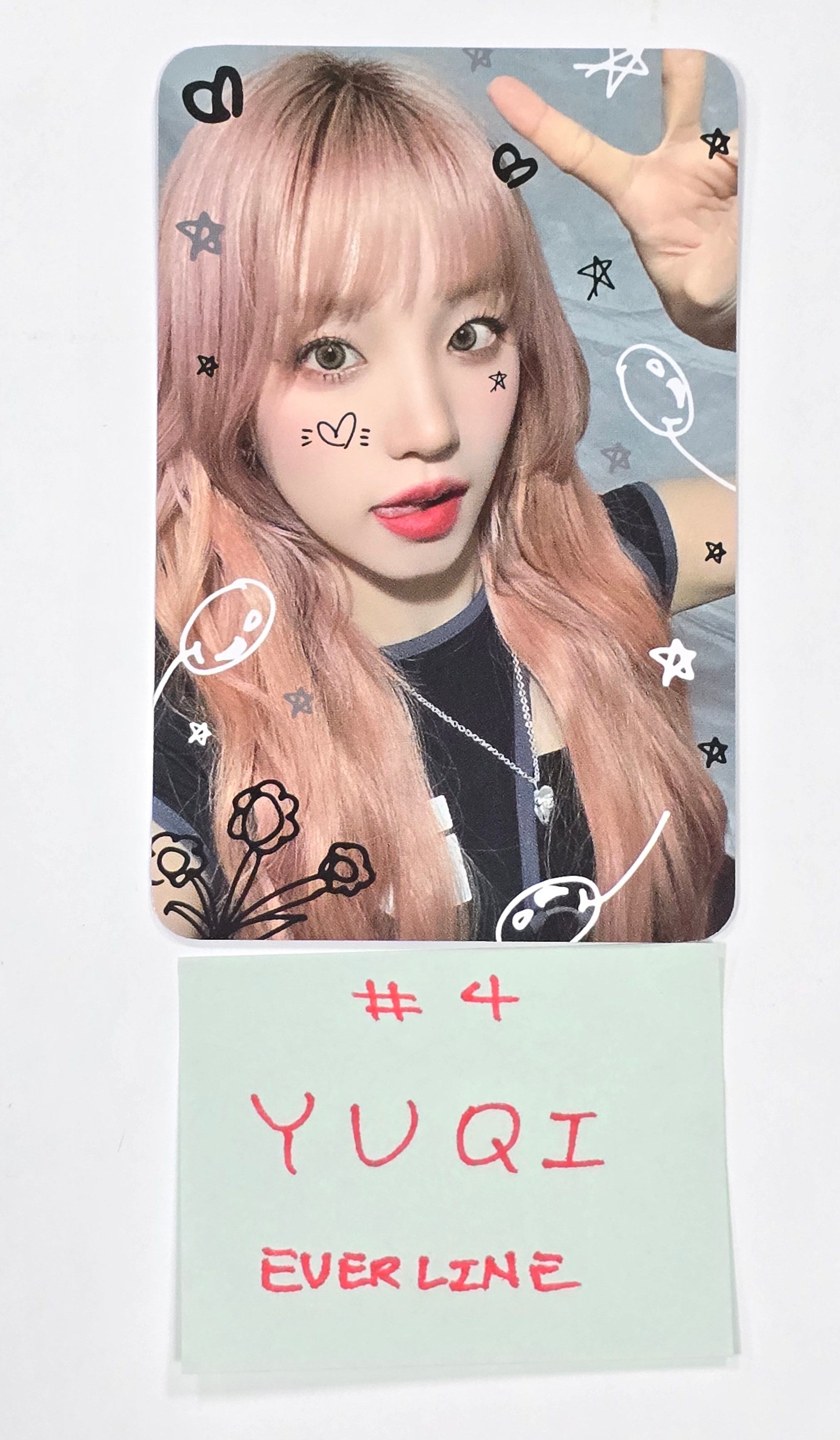 (G)I-DLE  YUQ1 ウギ everline 2.0 サイン会　3枚 G)I-DLE YUQ1 ウギ everline 2.0 サイン会 3枚 ② - メルカリ