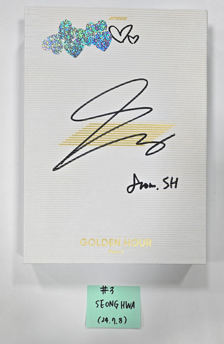 Ateez - "Golden Hour : Part.1" - Hand Autographed(Signed) Album [24.7.8] - HALLYUSUPERSTORE