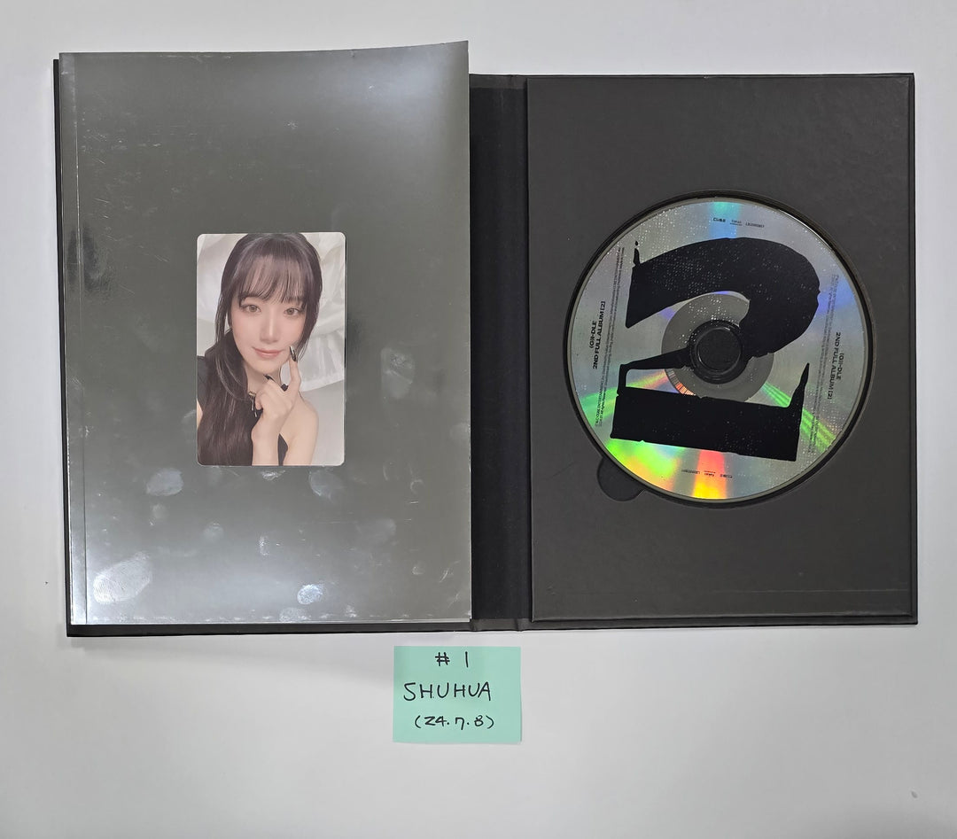 (g) I-DLE "2"- Hand Autographed(Signed) Album [24.7.8] - HALLYUSUPERSTORE