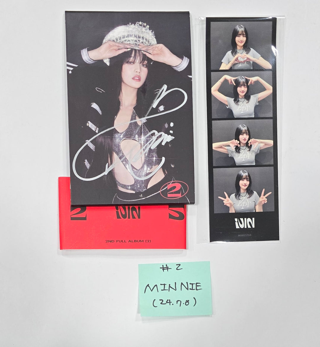 (g) I-DLE "2"- Hand Autographed(Signed) Album [24.7.8] - HALLYUSUPERSTORE