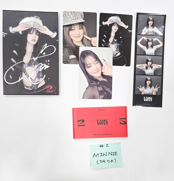 (g) I-DLE "2"- Hand Autographed(Signed) Album [24.7.8] - HALLYUSUPERSTORE