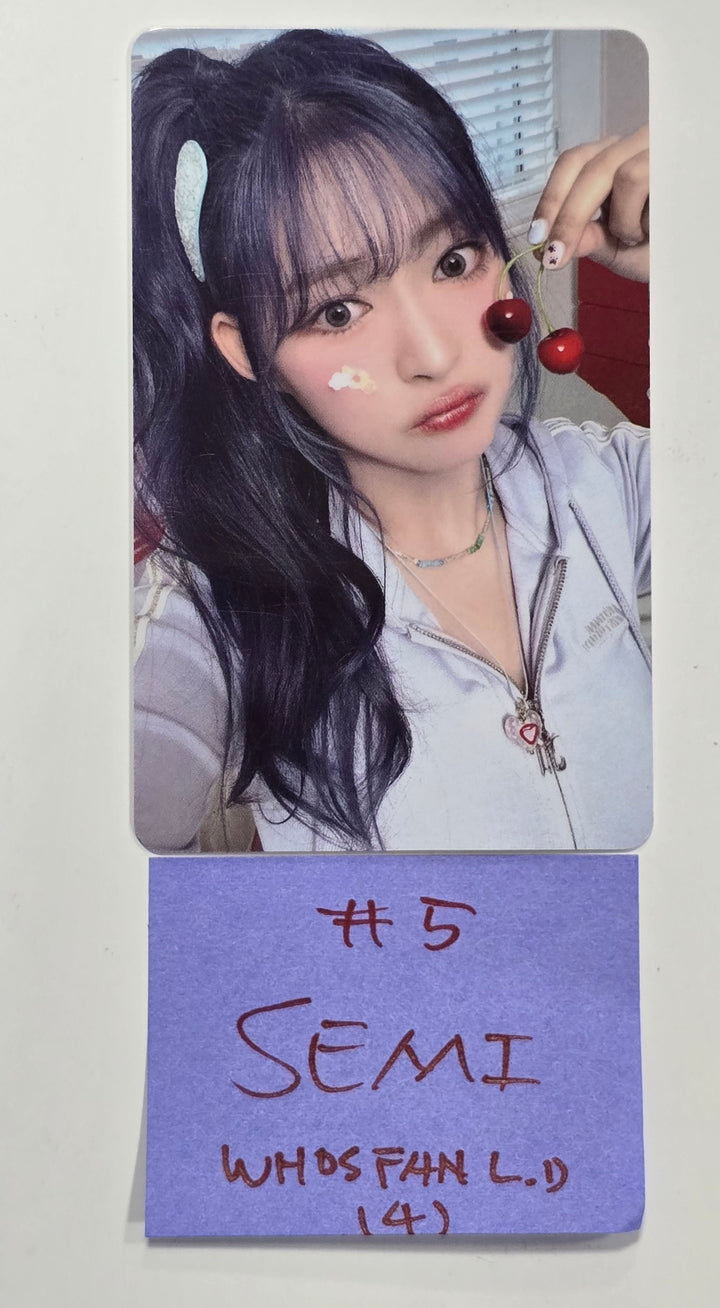 Cignature "Sweetie but Saltie" - Who's Fan Lucky Draw Event PVC Photocard [24.7.9]