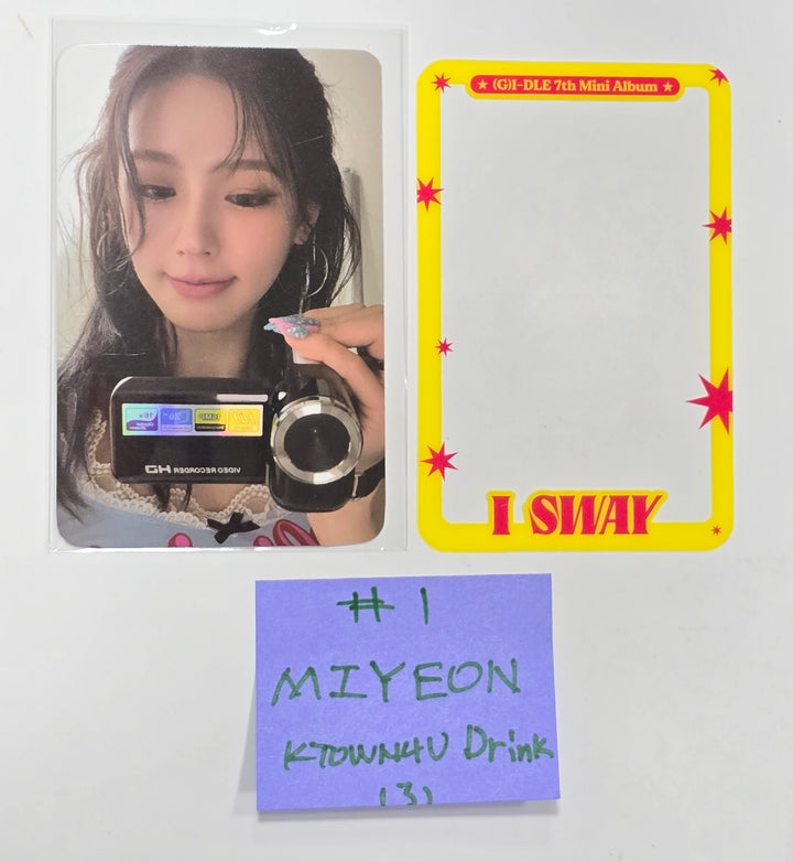 (g) I-DLE "I SWAY" - Ktown4U Drink Event Photocard [24.7.9]