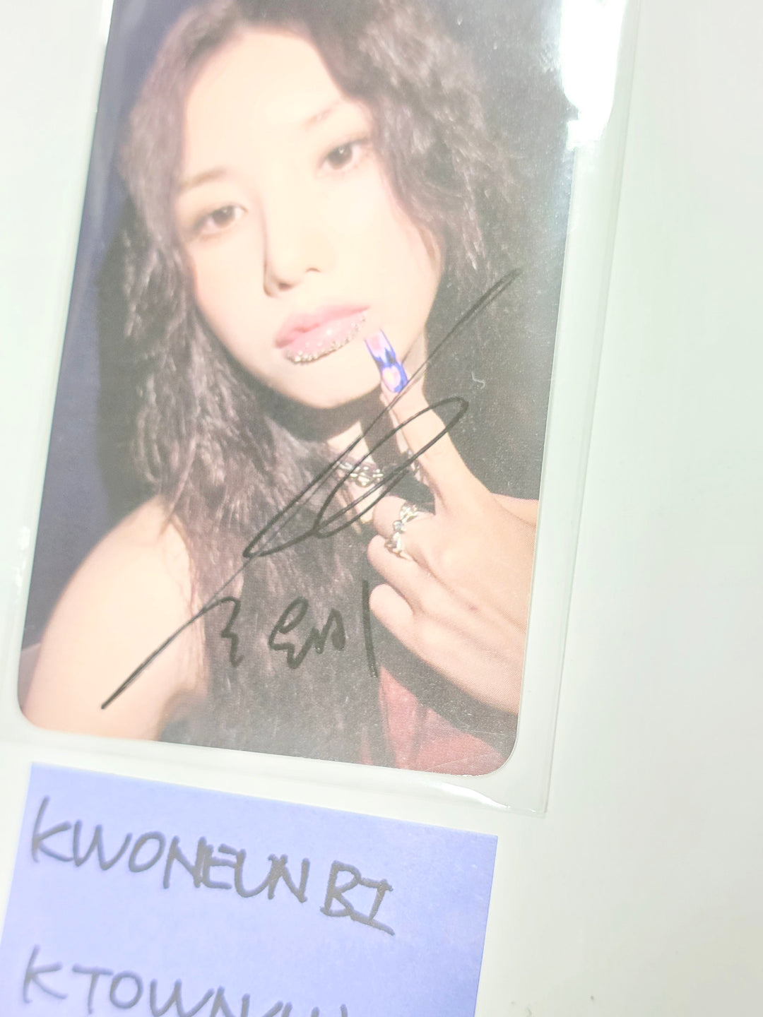 KWON EUNBI "SABOTAGE" - Hand Autographed(Signed) Photocard [24.7.9] - HALLYUSUPERSTORE