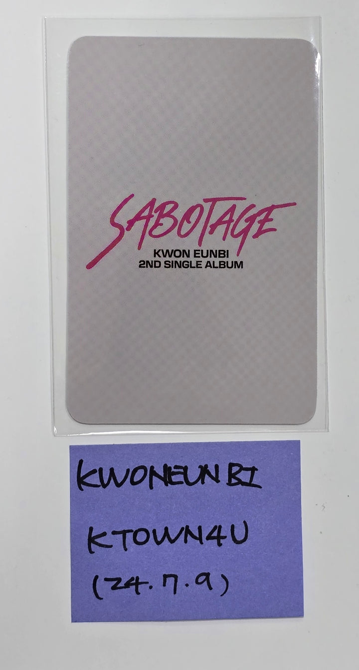 KWON EUNBI "SABOTAGE" - Hand Autographed(Signed) Photocard [24.7.9] - HALLYUSUPERSTORE