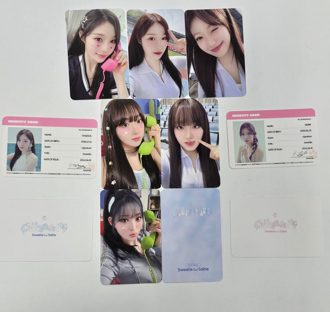 Cignature "Sweetie but Saltie" - Official Photocard, ID Photo [24.7.9]