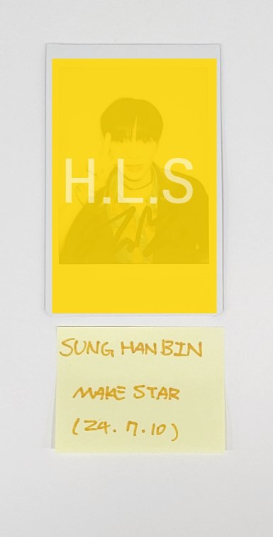 Sung Han Bin (Of ZEROBASEONE(ZB1)) "You had me at HELLO" - Hand Autographed(Signed) Polaroid [24.7.10] - HALLYUSUPERSTORE