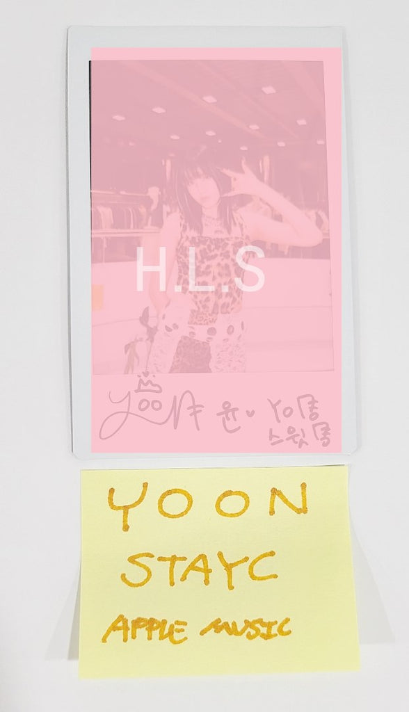 instax　チェキ　ポラロイド　yoon　ユン　stayc　直筆サイン 当選品 STAYC 直筆 サイン 入り チェキ ユン Lover YOON 윤