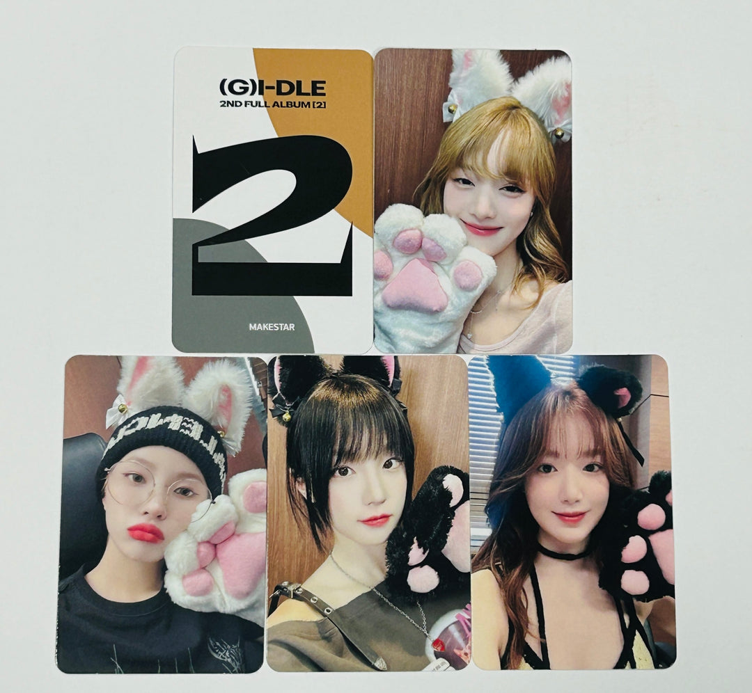 (g) I-DLE "2" 2nd Full Album - Makestar Fansign Event Photocard Round 10 [Pocaalbum Ver.] [24.7.10] - HALLYUSUPERSTORE