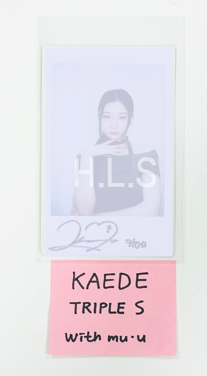 KAEDE (Of tripleS) "ASSEMBLE24" - Hand Autographed(Signed) Polaroid [24.7.10] - HALLYUSUPERSTORE