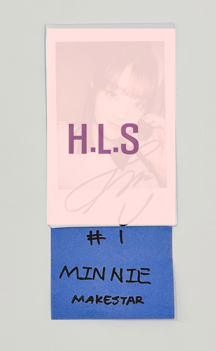 Minnie (Of (G) I-DLE) "2" 2nd Full Album - Hand Autograhped(Signed) Polaroid [24.7.15] - HALLYUSUPERSTORE