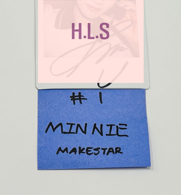 Minnie (Of (G) I-DLE) "2" 2nd Full Album - Hand Autograhped(Signed) Polaroid [24.7.15] - HALLYUSUPERSTORE