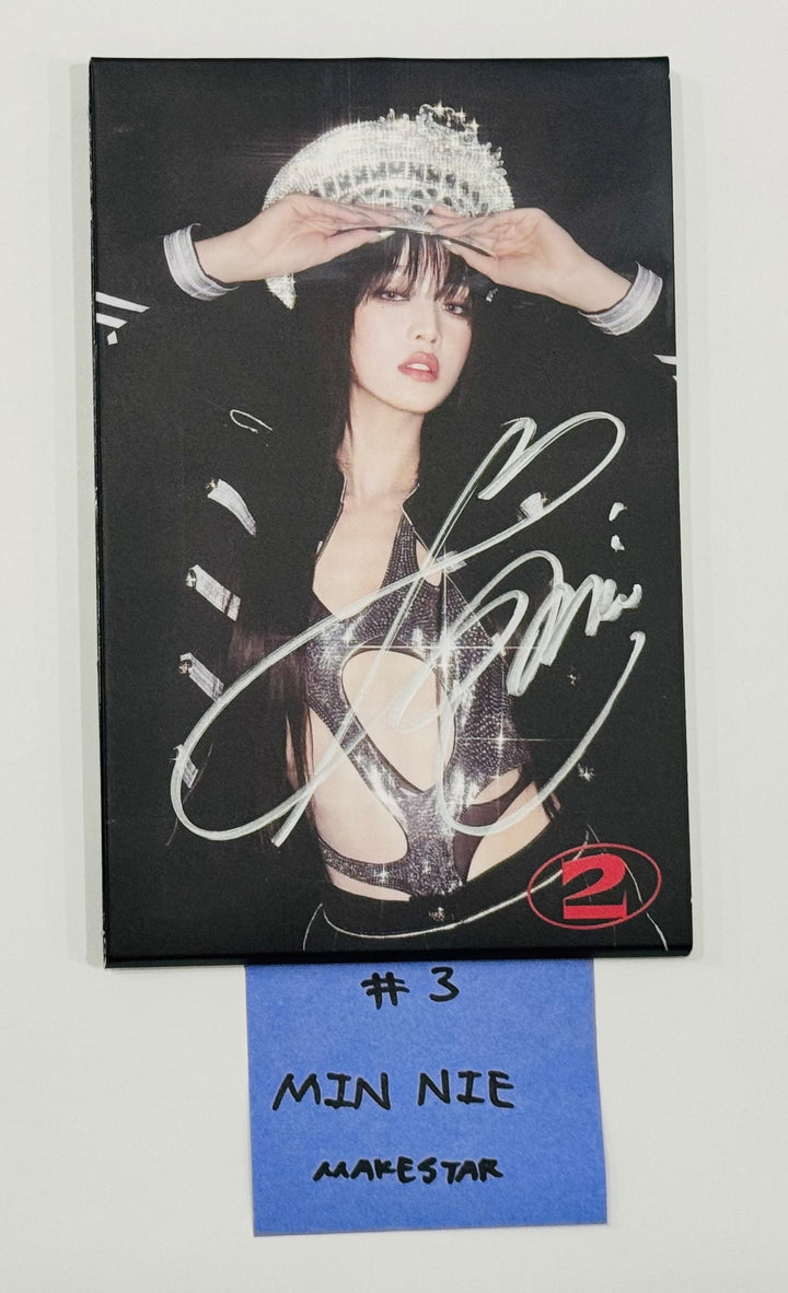 Minnie (Of (G) I-DLE) "2" 2nd Full Album - Hand Autograhped(Signed) Polaroid [24.7.15] - HALLYUSUPERSTORE