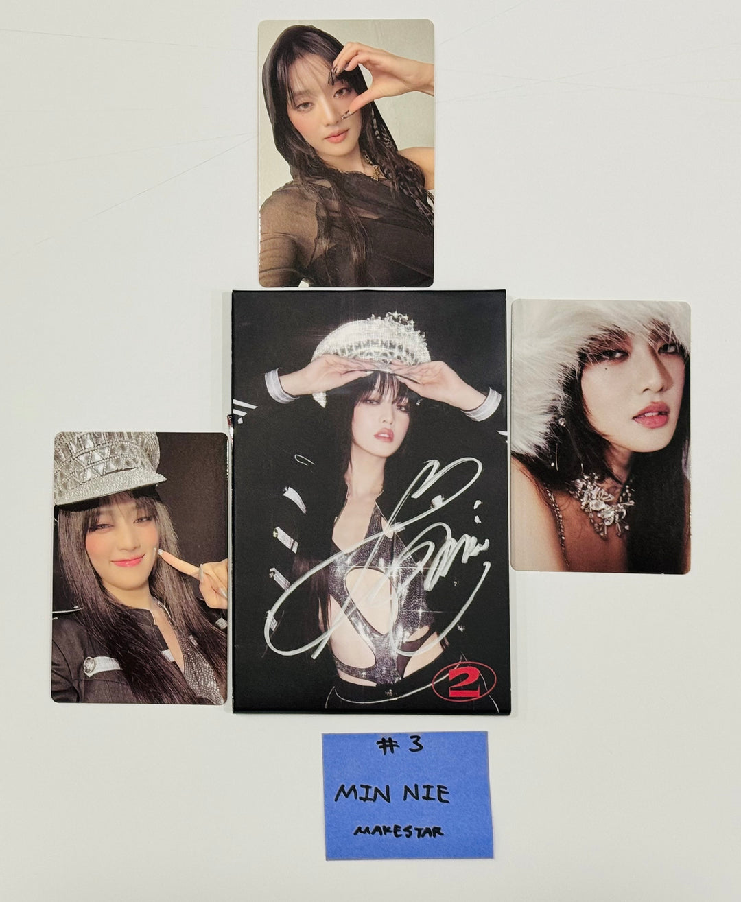 Minnie (Of (G) I-DLE) "2" 2nd Full Album - Hand Autograhped(Signed) Polaroid [24.7.15] - HALLYUSUPERSTORE