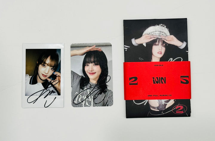 Minnie (Of (G) I-DLE) "2" 2nd Full Album - Hand Autograhped(Signed) Polaroid [24.7.15] - HALLYUSUPERSTORE