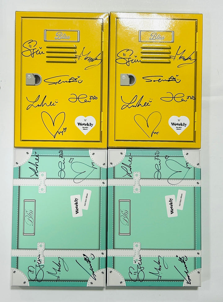 Weeekly "Bliss " - Hand Autographed(Signed) Promo Album [24.7.15] - HALLYUSUPERSTORE