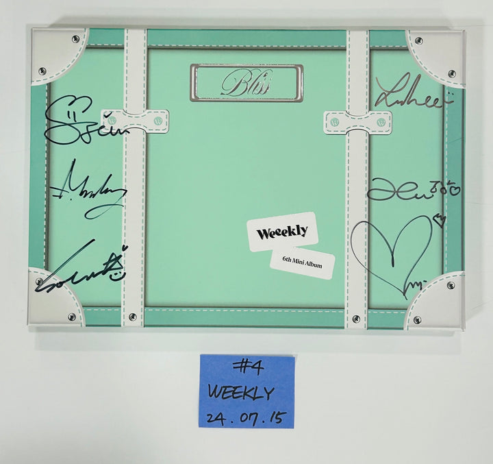 Weeekly "Bliss " - Hand Autographed(Signed) Promo Album [24.7.15] - HALLYUSUPERSTORE