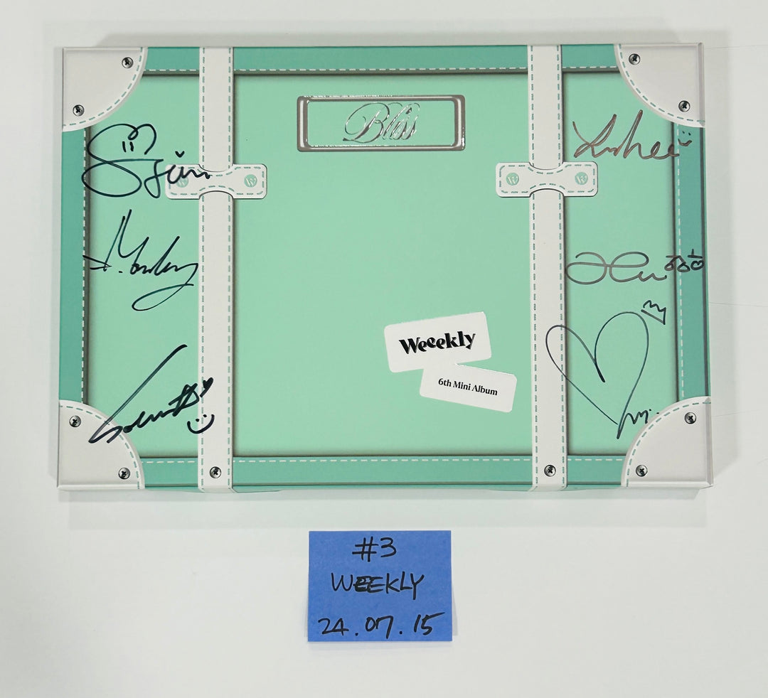 Weeekly "Bliss " - Hand Autographed(Signed) Promo Album [24.7.15] - HALLYUSUPERSTORE