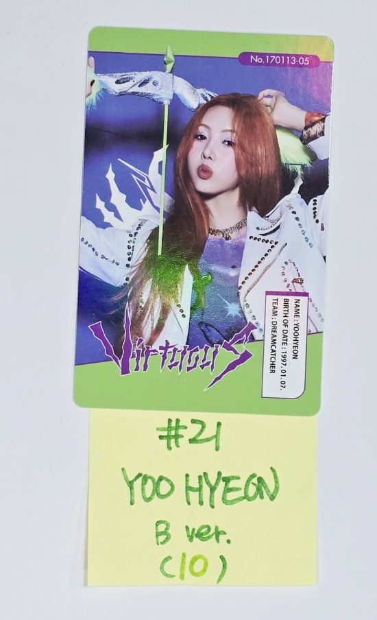 Dreamcatcher "VirtuouS" - Official Photocard [B Ver.] (2) [24.7.15] - HALLYUSUPERSTORE