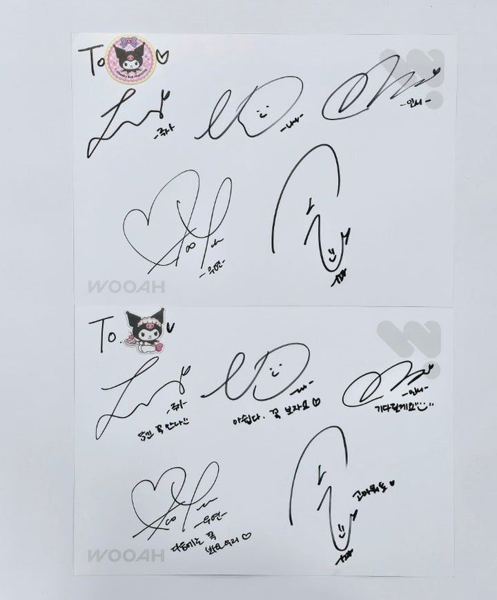 Wooah "Unframed" - Hand Autographed(Signed) Paper [24.7.16] - HALLYUSUPERSTORE